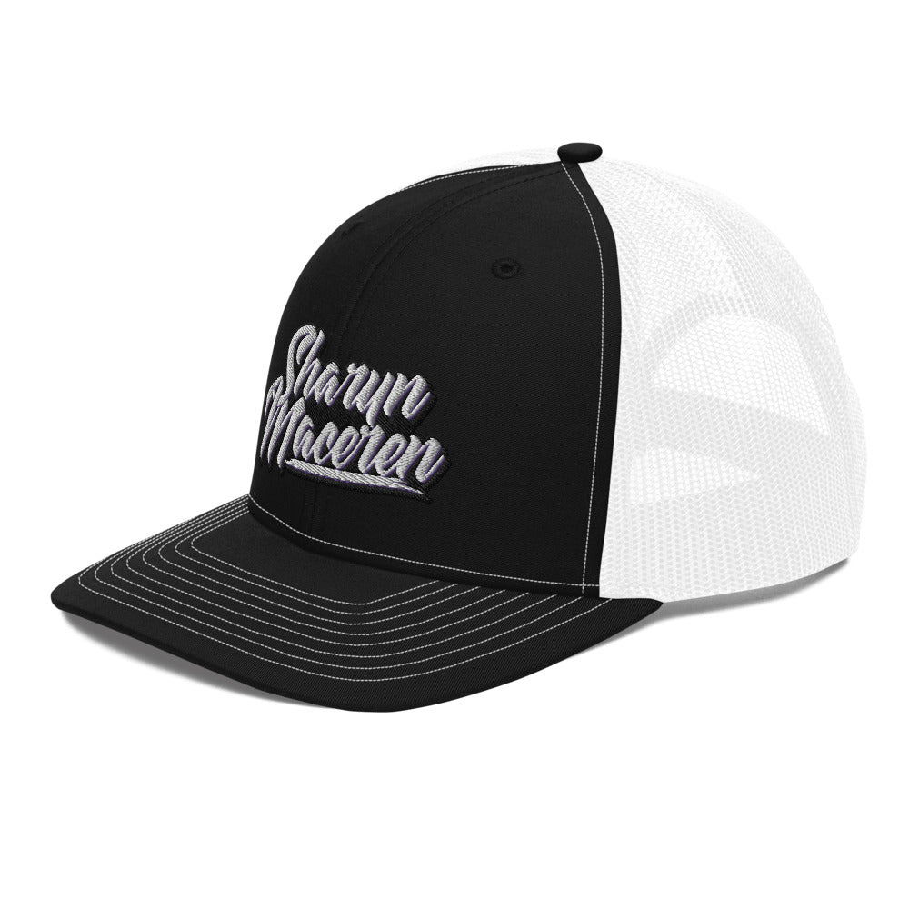 Sharyn Maceren - Signature Logo Black & White Trucker Cap