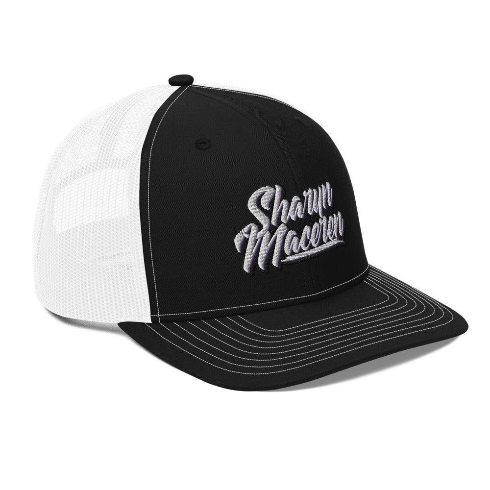 Sharyn Maceren - Signature Logo Black & White Trucker Cap